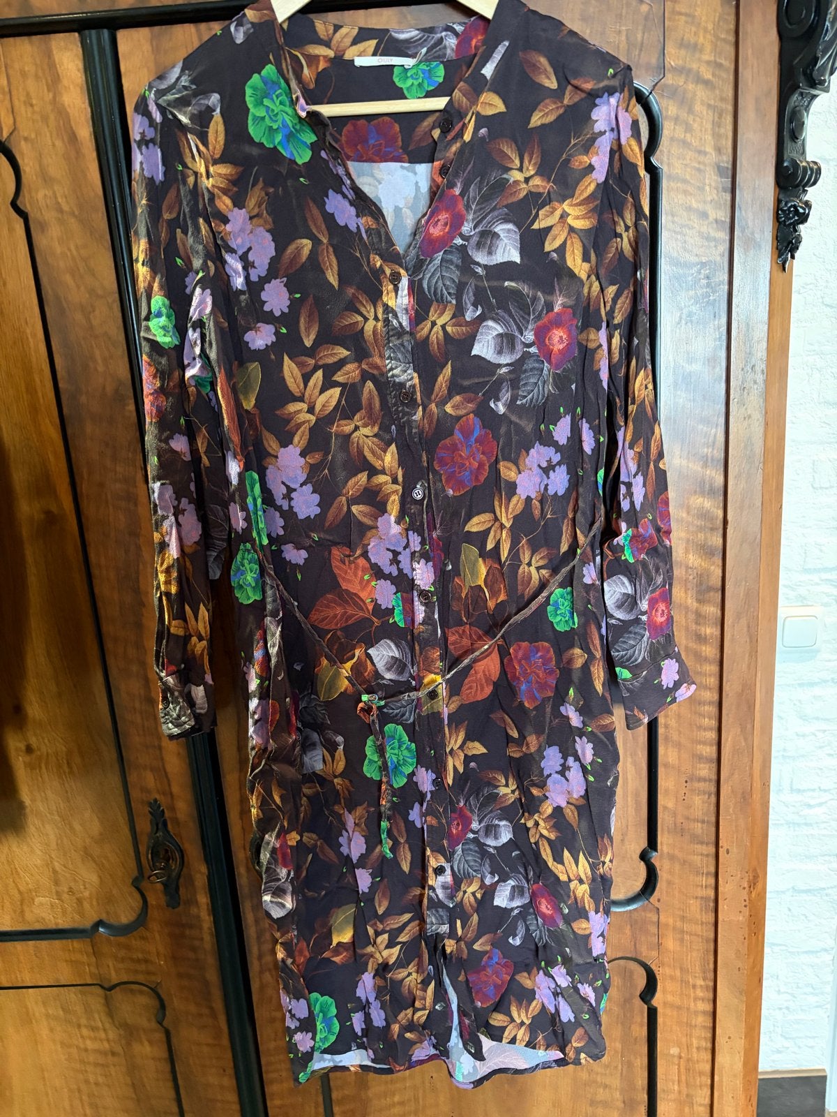 Oilily jurk met bloemenprint, maat 36 (S), Meerkleurig, Ophalen of Verzenden, Zo goed als nieuw, Maat 36 (S)