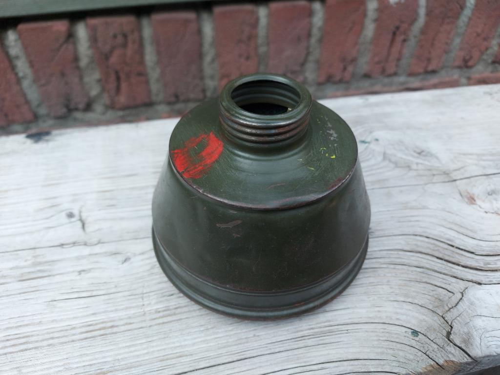 Model K gasmasker filter/filterbus, Ophalen of Verzenden, Landmacht, Nederland, Overige typen