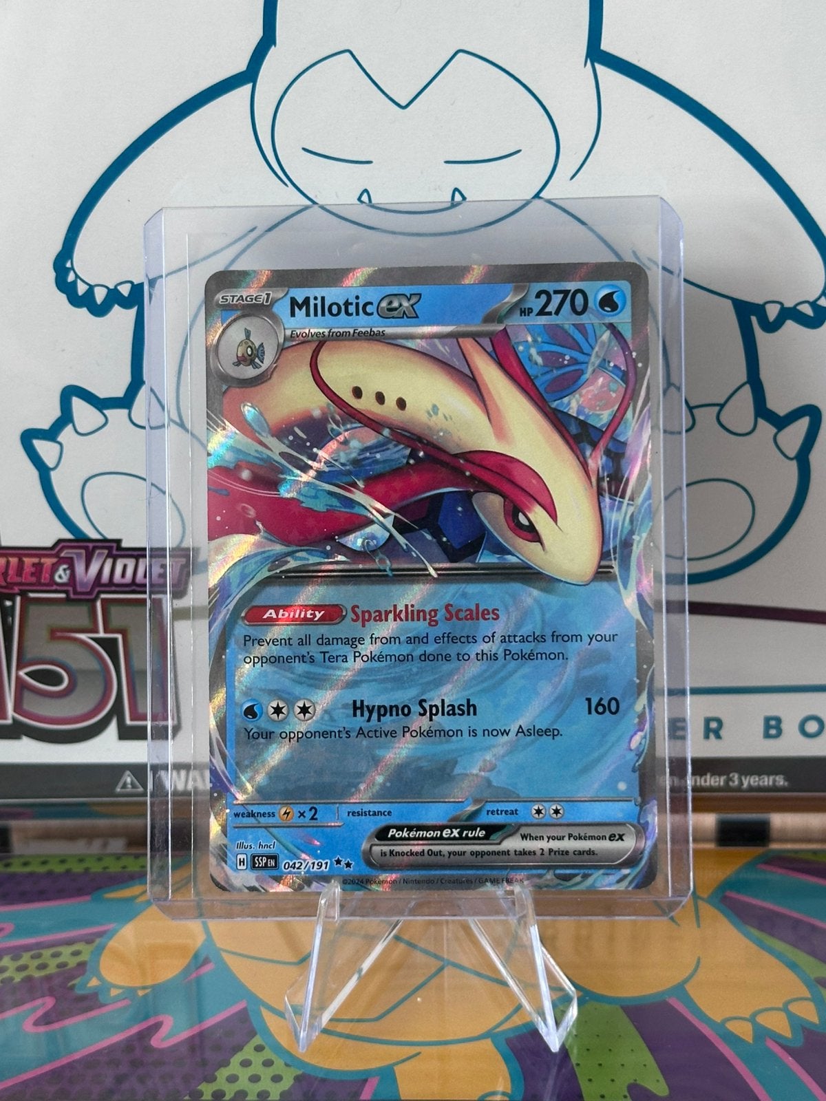 Milotic ex (042/191) - Surging Sparks, Hobby en Vrije tijd, Verzamelkaartspellen | Pokémon, Ophalen of Verzenden, Nieuw, Losse kaart