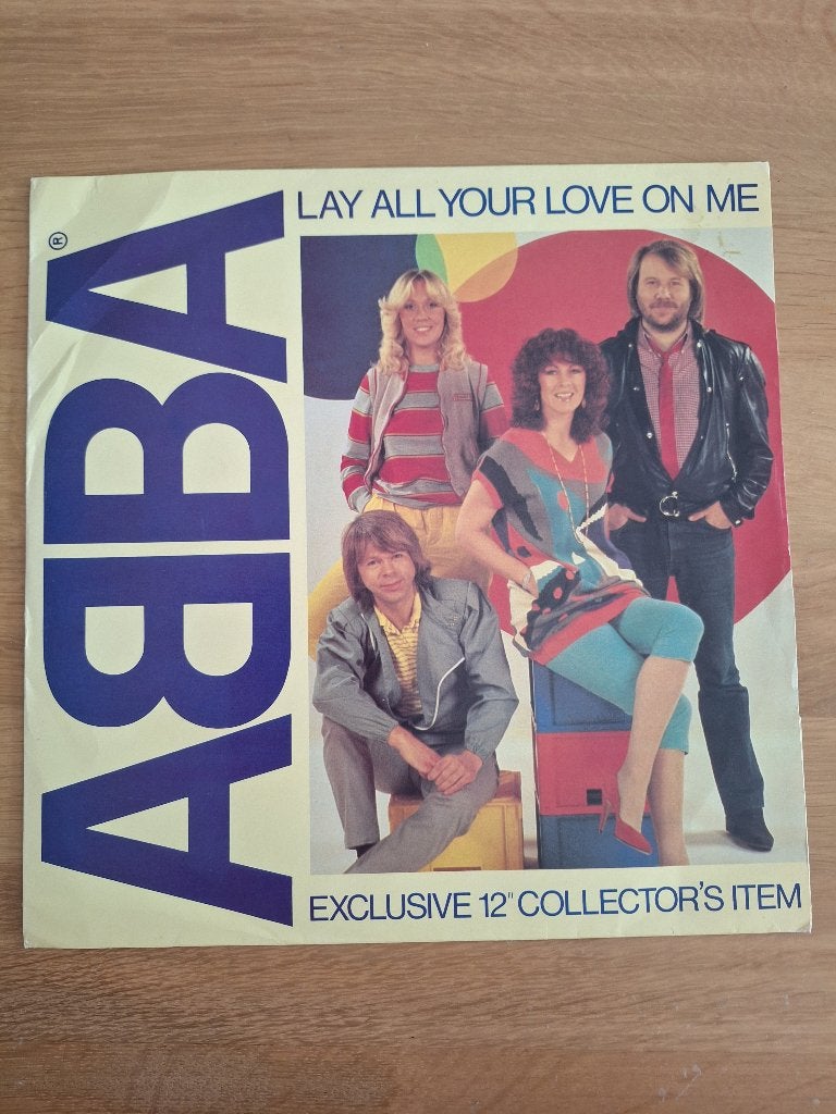 ABBA 12 inch maxi single Lay All Your Love On Me, Verzenden, Fotohoes, Pop, EP