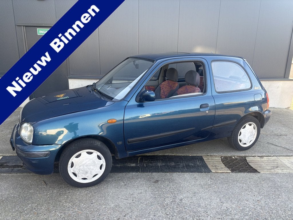 Nissan Micra 1.3 Lima N-CVT (bj 1999, automaat), Auto's, Oldtimers, Blauw, Origineel Nederlands, 75 pk, Onderhoudsboekje
