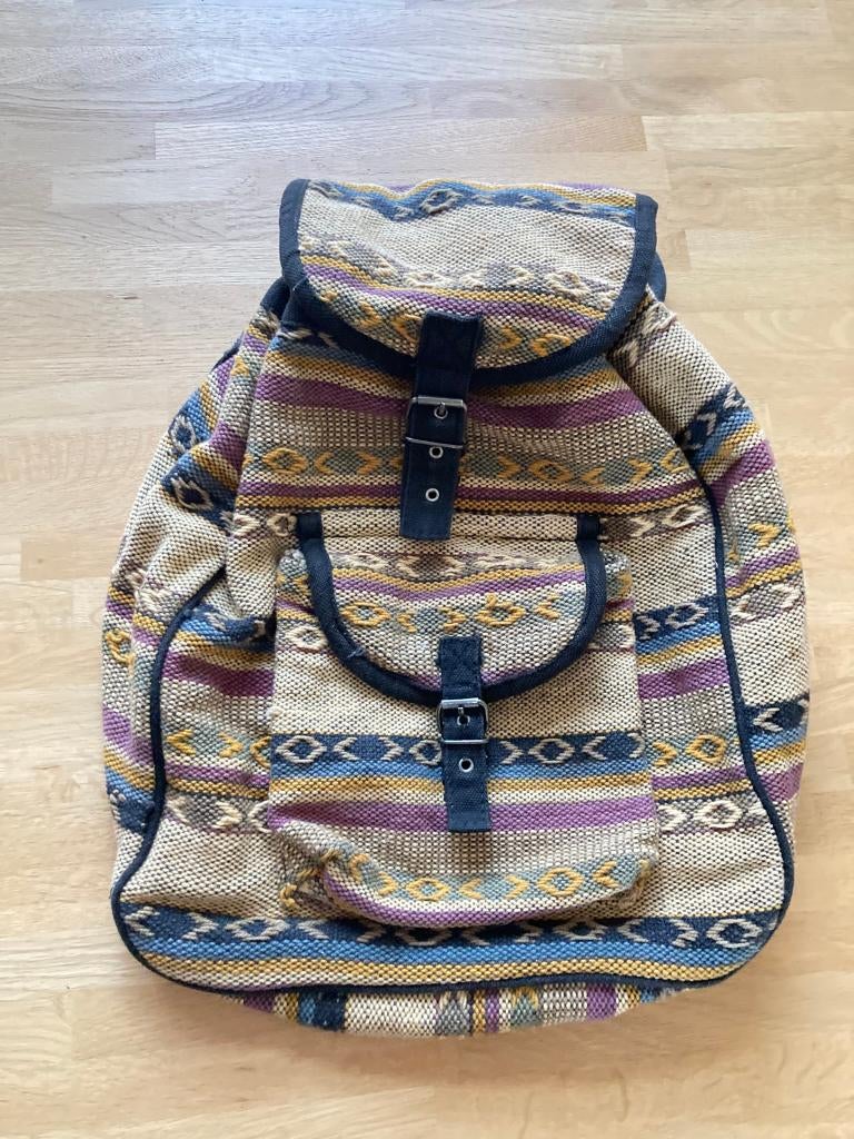 hip rugtasje  kleurrijk stoffen rugtas festivaltas rugzakje, Overige merken, Minder dan 30 cm, 25 tot 40 cm, Ophalen of Verzenden