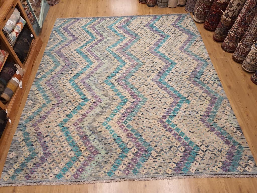 Prachtige handgeweven oosterse kelim 300x257, Info@SlatsAntiek.nl, Crème, Vof Slats Antiek, Ophalen of Verzenden