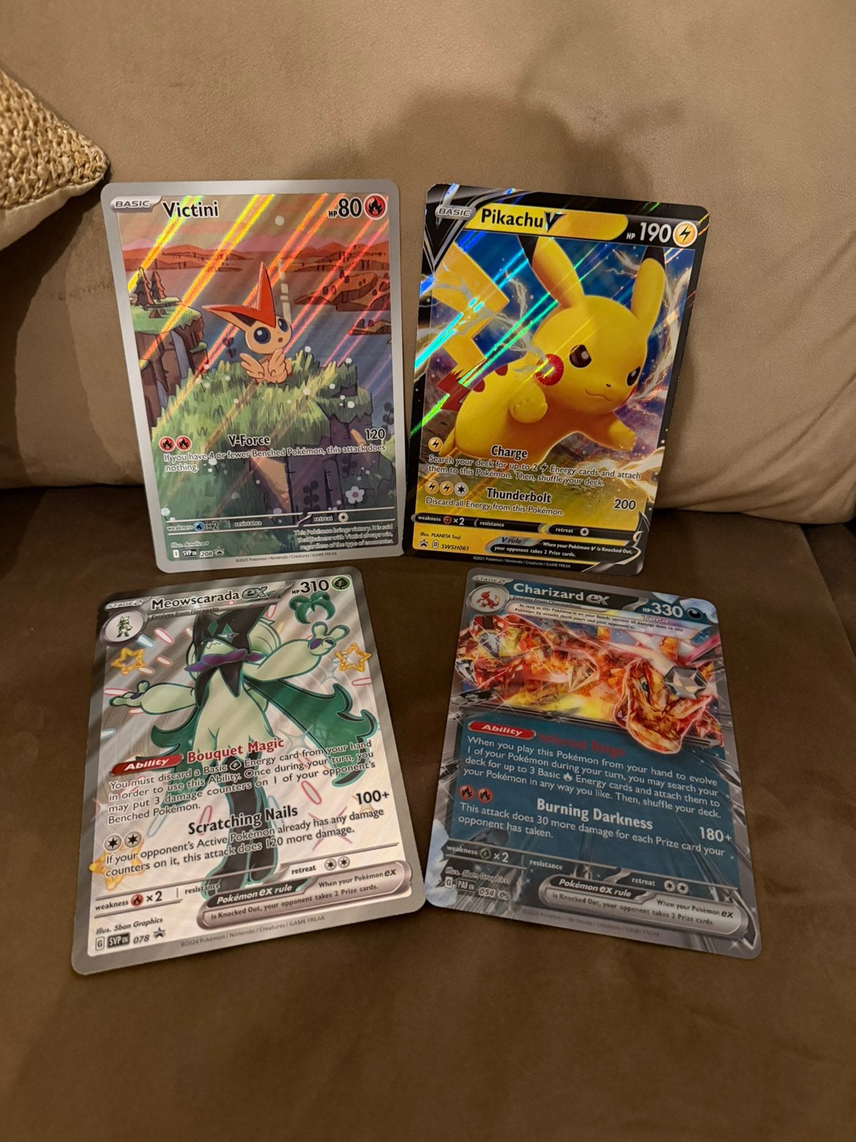4x pokemon Jumbo kaarten, Ophalen of Verzenden, Zo goed als nieuw, Meerdere kaarten, Foil