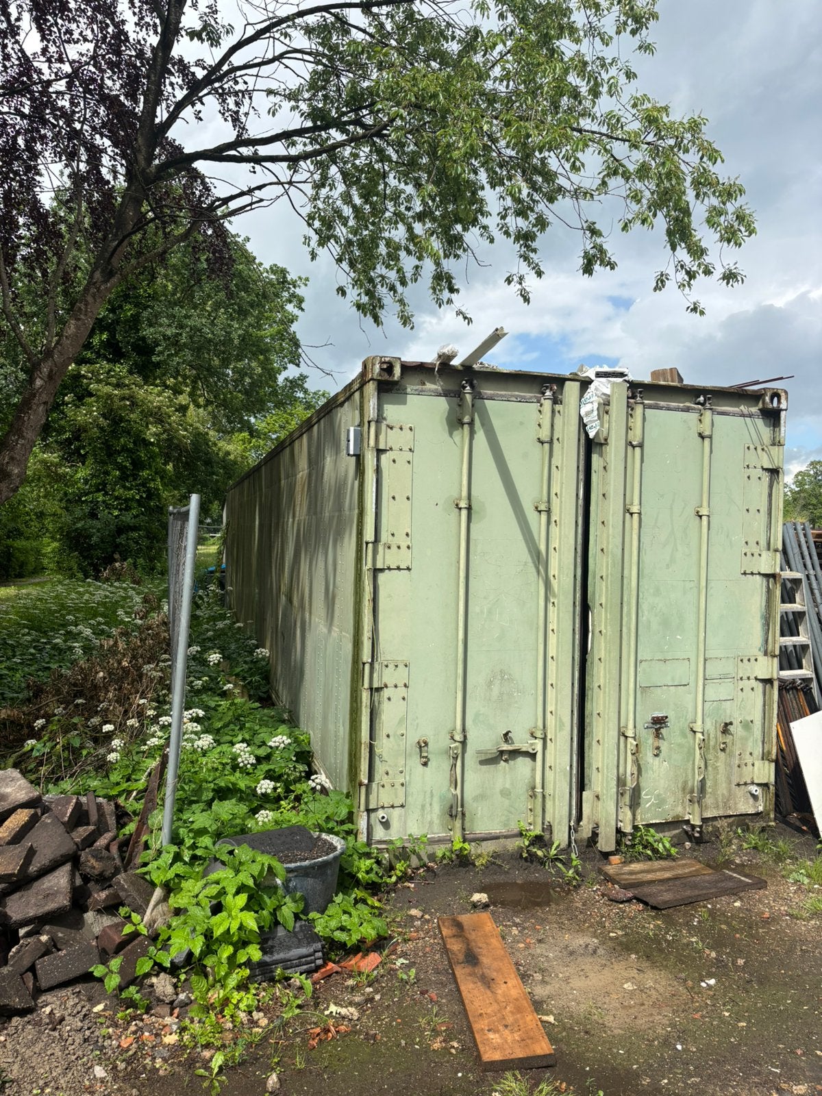 40ft Zeecontainer met verlichting en stroompunten, Ophalen