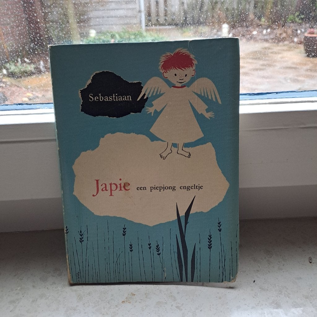 Een leuk boekje Japie een piepjong engeltje met een knuffel., Gelezen, Fictie algemeen, Verzenden, Sebastiaan.