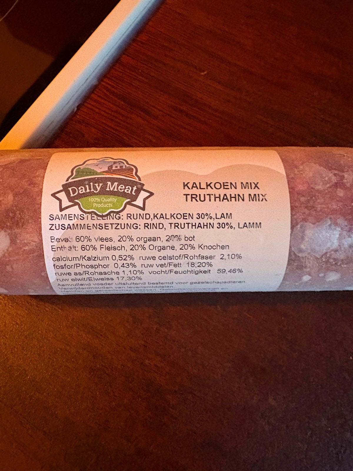 18 rollen van 500 gram diepgevroren vers vlees, Ophalen, Hond