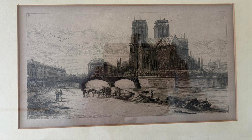 Charles Méryon (1821-1868) L’Abside de Notre-Dame de Paris, Ophalen of Verzenden
