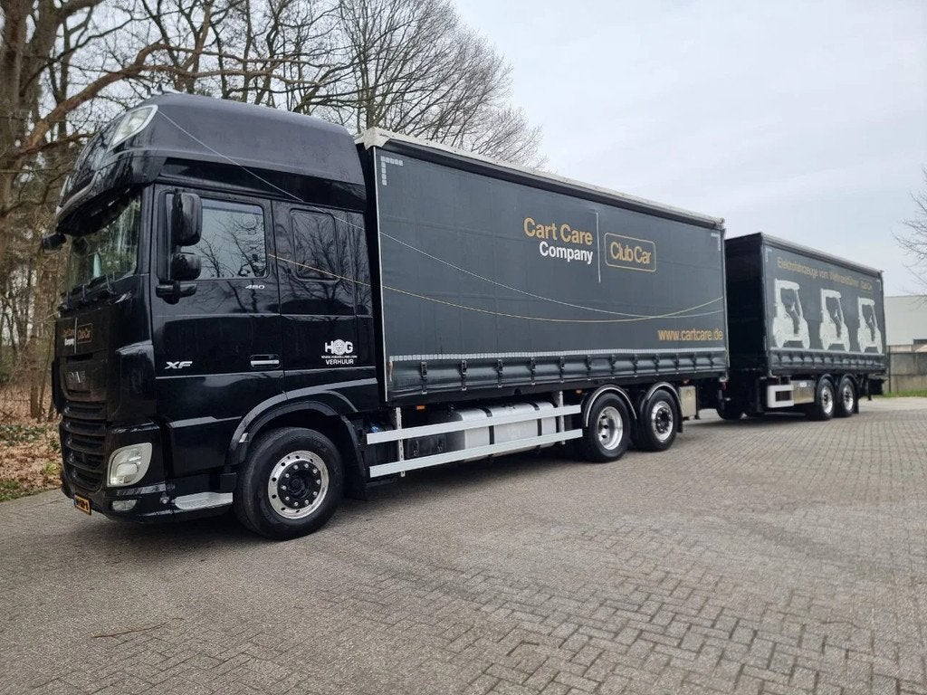 DAF XF 480 Doorlaadsysteem (bj 2019), Automaat, Euro 6, Lederen bekleding, Zwart