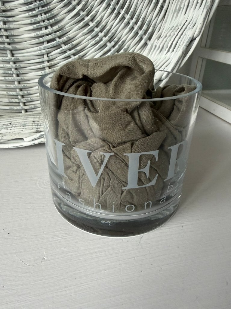 ZGAN > Riverdale glazen Hurricane / 12 cm, Huis en Inrichting, Woonaccessoires | Kandelaars en Kaarsen, 12 cm, Windlicht, Riverdale