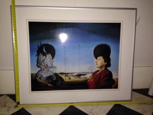 Salvador Dali reproductie print ingelijst 2x, Ophalen