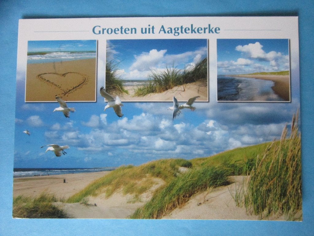Ansichtkaart: Aagtekerke, Groeten uit., Ophalen of Verzenden, 1980 tot heden, Gelopen, Zeeland