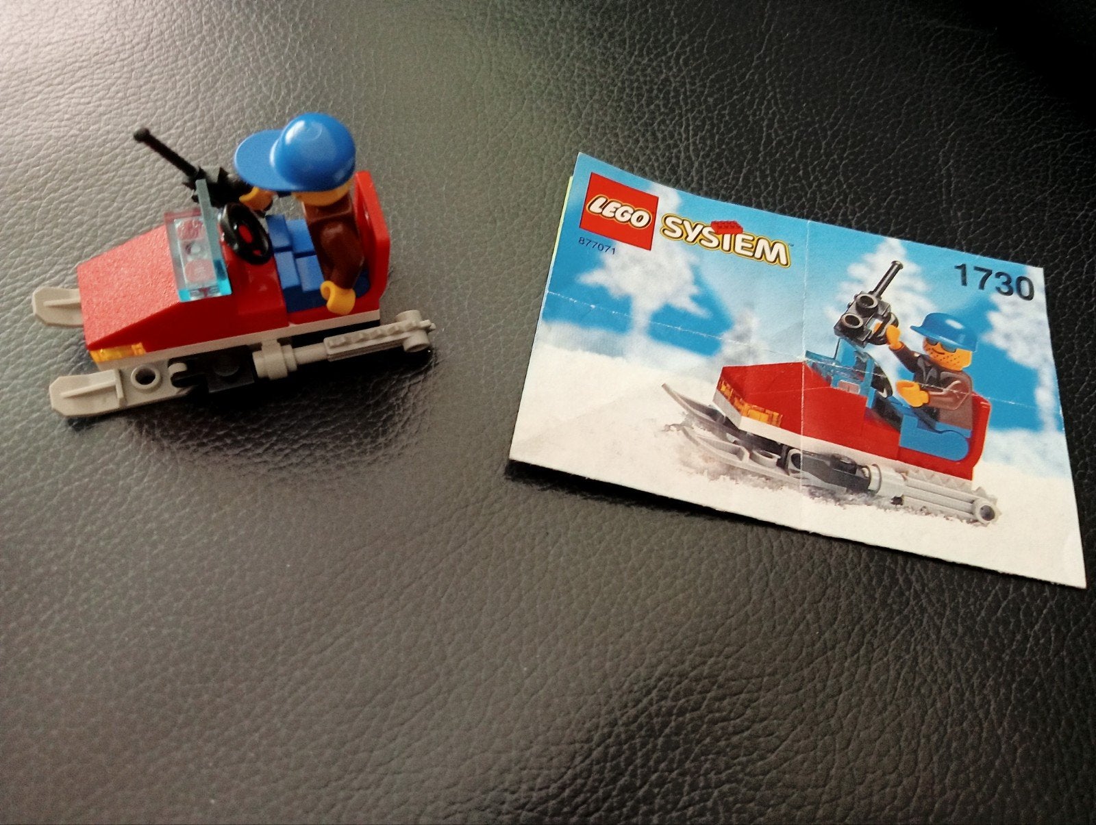 Lego System 1730 Sneeuwscooter met figuur en instructies, Ophalen of Verzenden