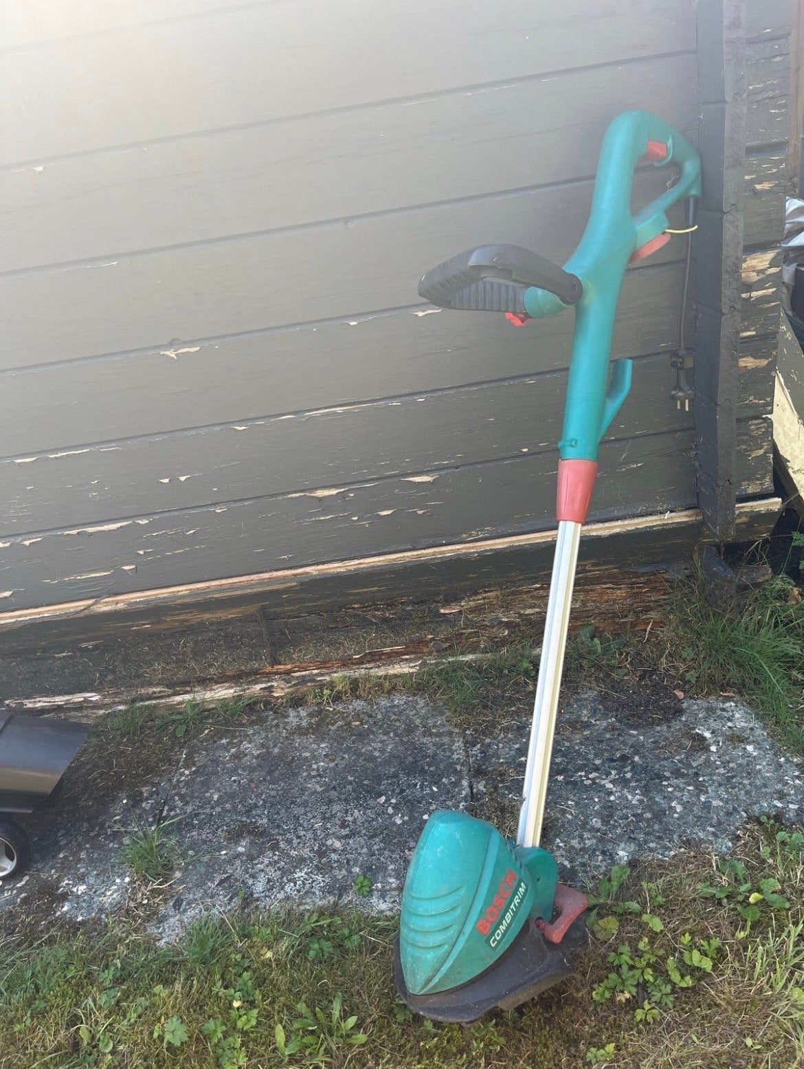 Bosch Combitrim grastrimmer en Einhell bladblazer, Gebruikt, Handgedragen, Ophalen of Verzenden, Met opvangzak