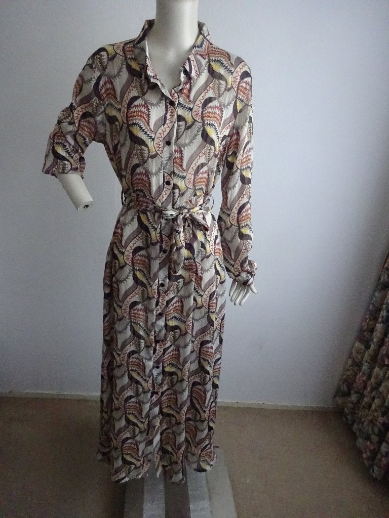 Est 'Seven maxi jurk mt XL, Kleding | Dames, Meerkleurig, Maat 46/48 (XL) of groter, Est'Seven, Ophalen of Verzenden
