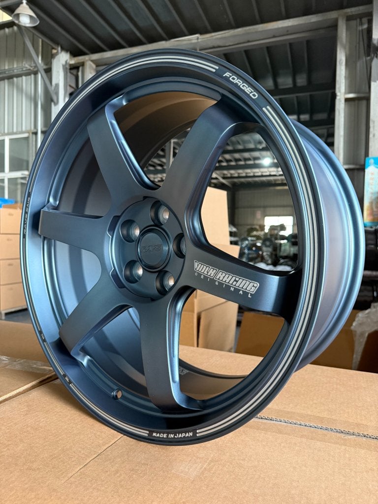 Velgen Volk Racing TE37 Style 6-Spaaks – Matte Blue Gunmetal, Auto-onderdelen, Niet ingevuld, Nieuw, Niet ingevuld, Niet ingevuld