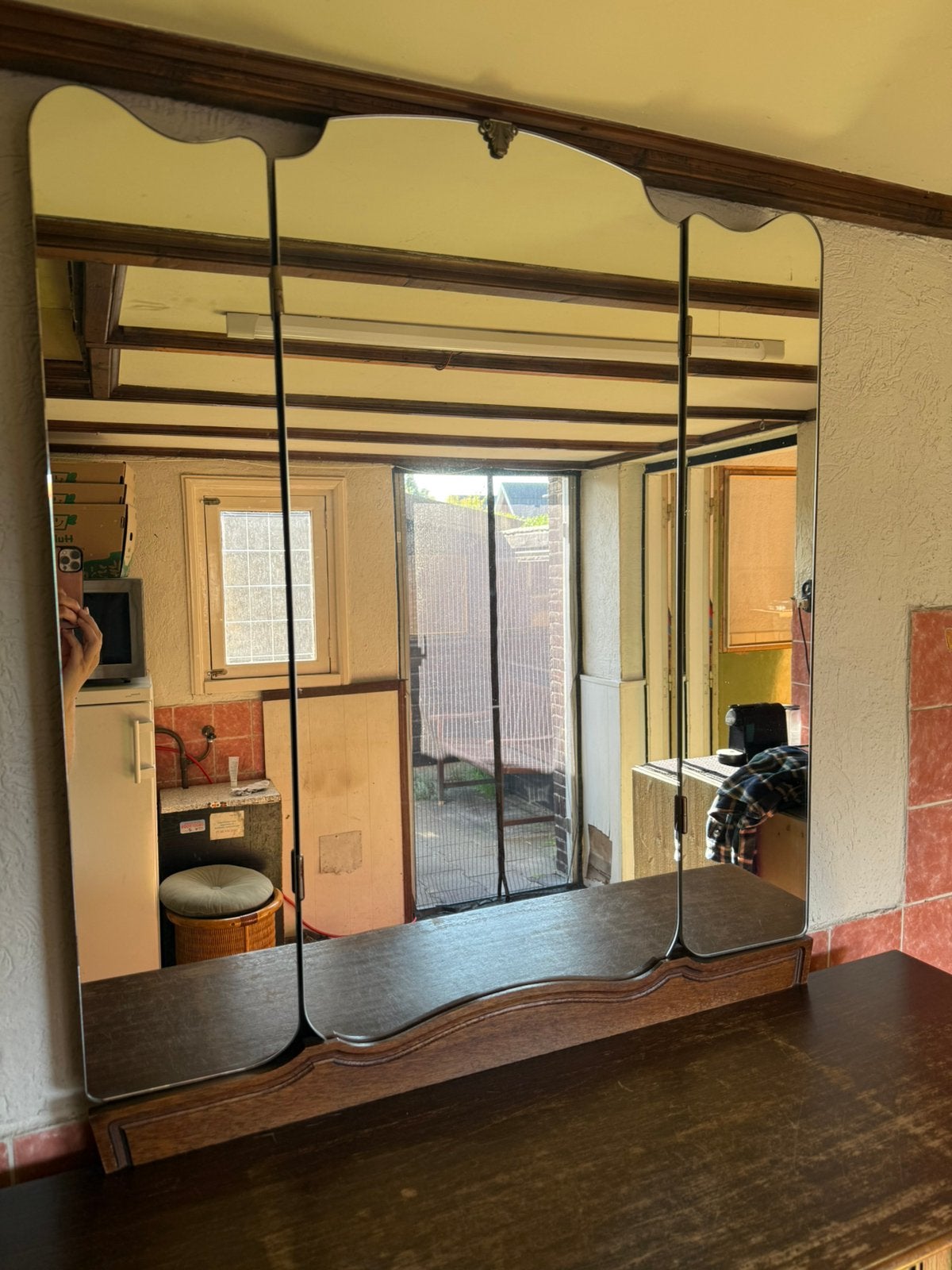 Kaptafel, Huis en Inrichting, Tafels | Kaptafels, Ophalen, Gebruikt, 50 tot 100 cm, Minder dan 100 cm