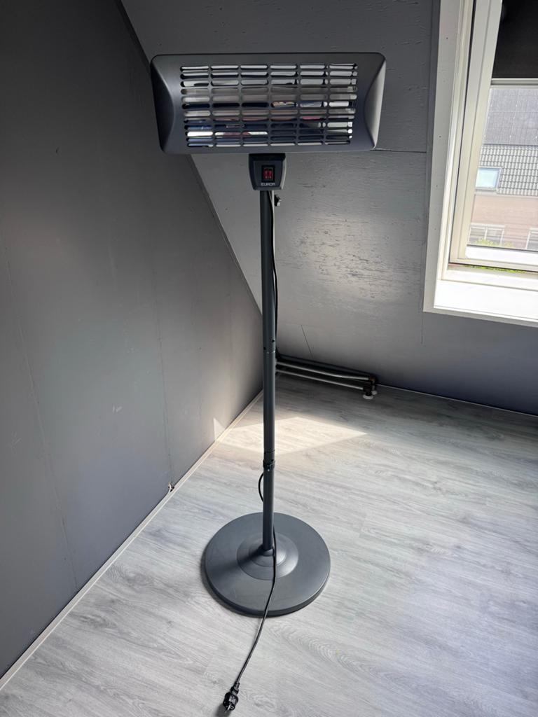 Eurom S-2000 Terrasverwarmer - Elektrische Haard, Ophalen of Verzenden, Zo goed als nieuw, Vrijstaande haard, Elektrische haard