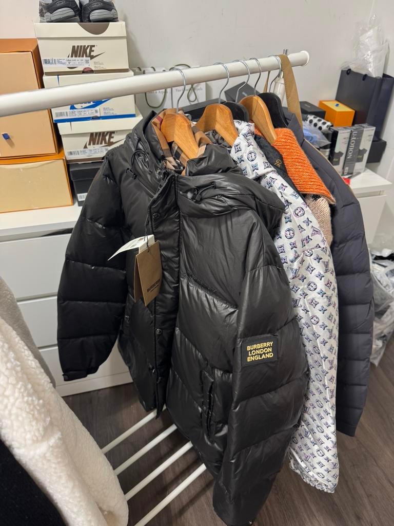 Burberry Puffer Jacket Black, Kleding | Heren, Jassen | Winter, Ophalen of Verzenden, Nieuw