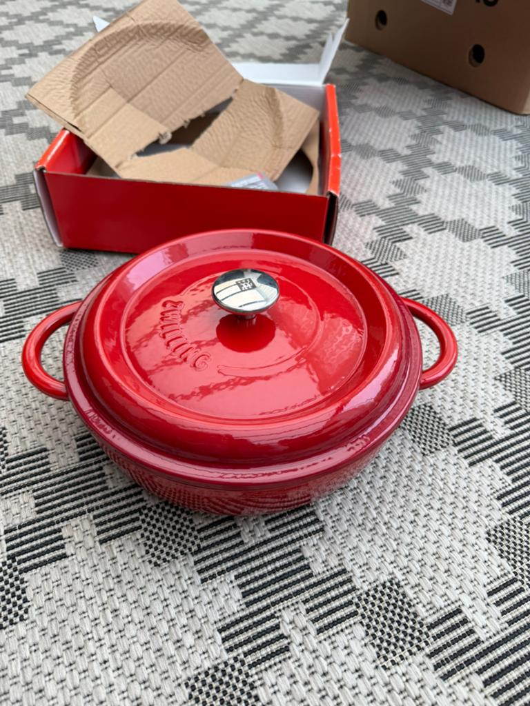 Zwilling braadpan, Ophalen of Verzenden, Zo goed als nieuw, Gietijzer, Koekenpan of Braadpan