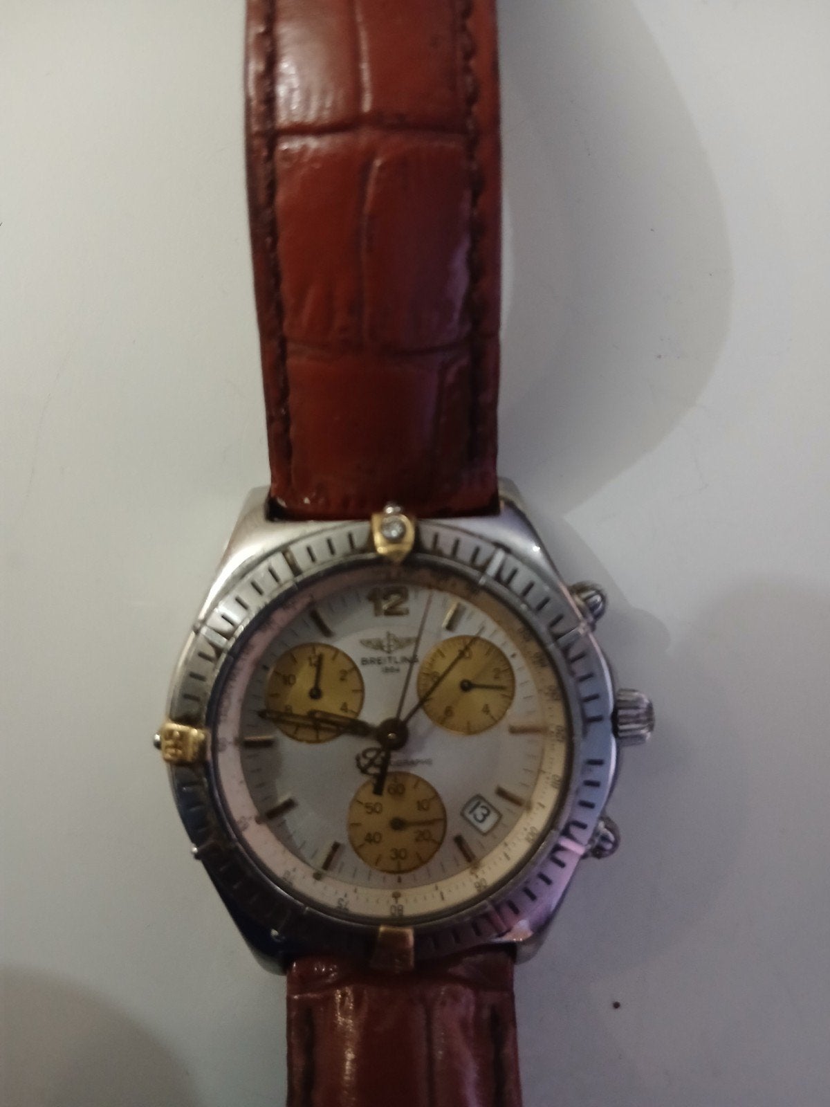 Breitling Colt Chronograph B53011 - uurwerk defect, Staal, Breitling, Polshorloge, Ophalen of Verzenden