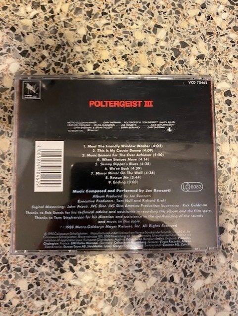 Poltergeist III, Soundtrack, Ophalen of Verzenden, Zo goed als nieuw, Soundtrack