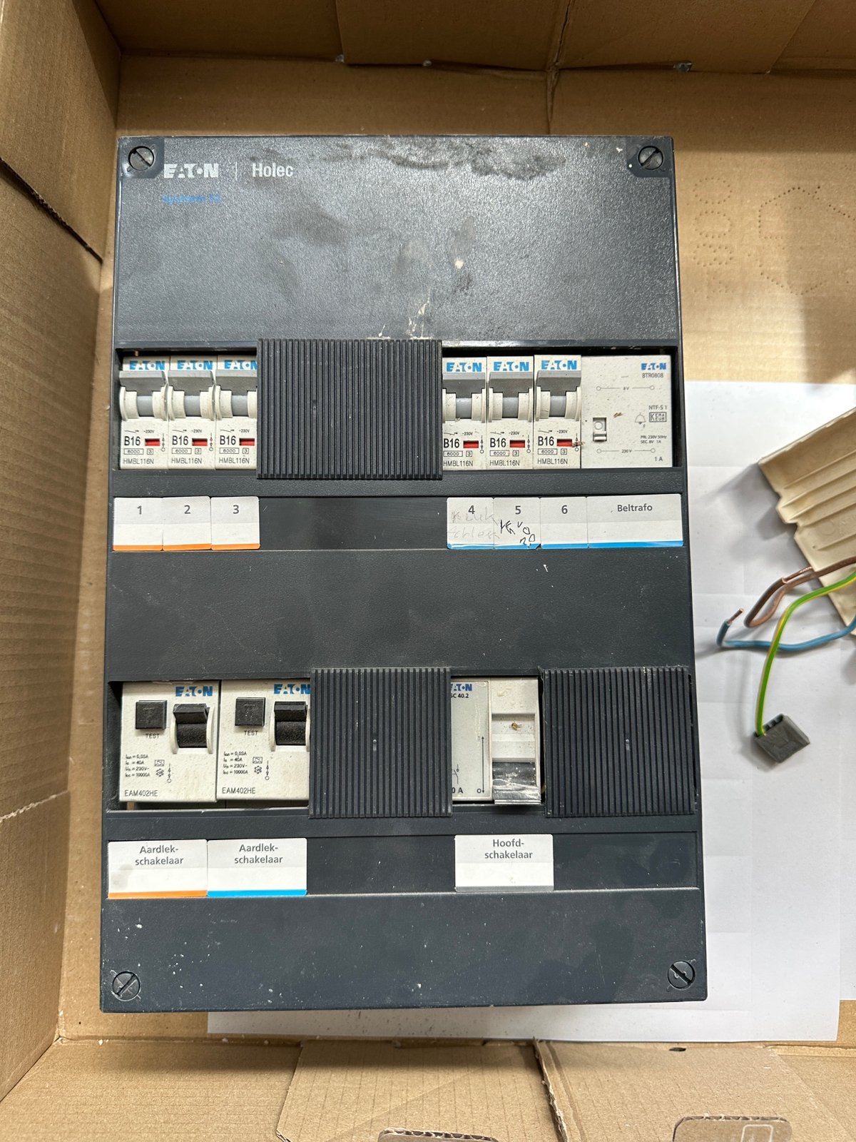 Meterkast Eaton Holec Systeem 55 groepenkast., Ophalen of Verzenden, Zo goed als nieuw, Overige typen