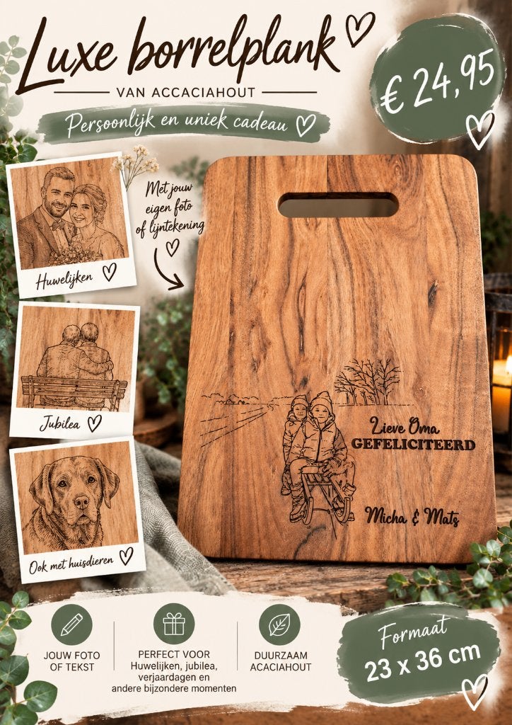 borrelplanken, Overige typen, Hout, Nieuw, Ophalen of Verzenden