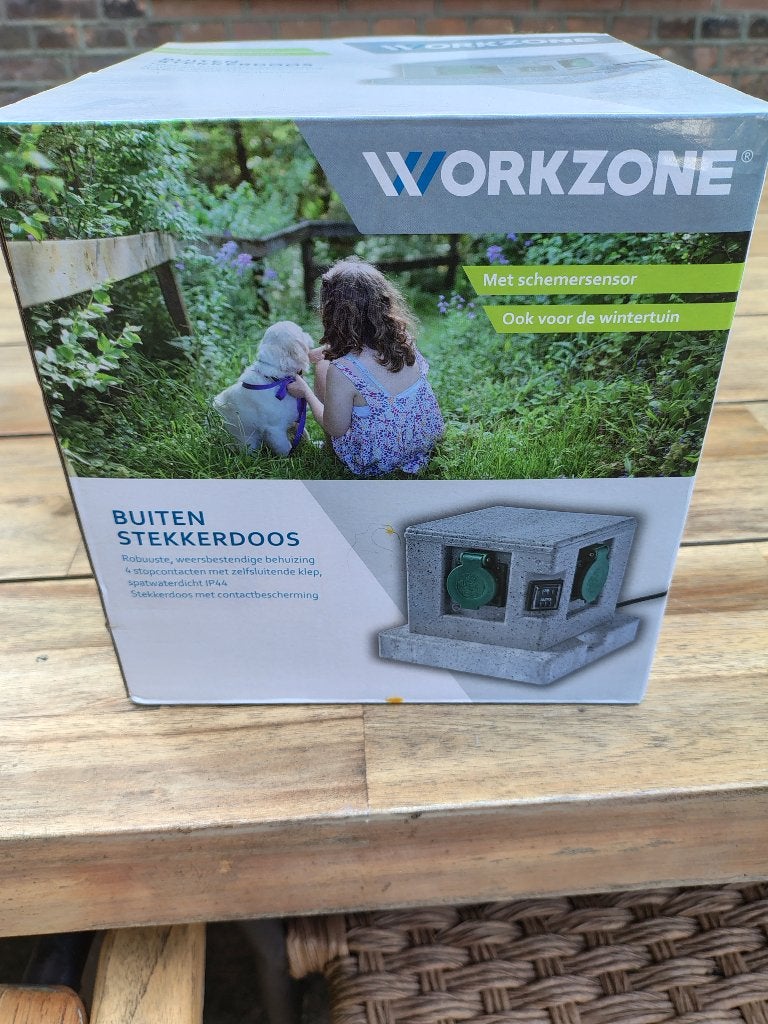 Buiten stekkerdoos Workzone (Nieuw in doos), Ophalen, Nieuw, Overige merken, Stekkerdoos