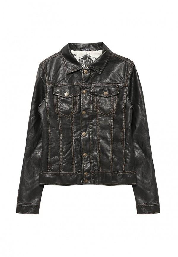 Sisley Wild Soul jongens leren jas bijkerjas donkerbruin 140, Nieuw, Jongen, Jas, Sisley