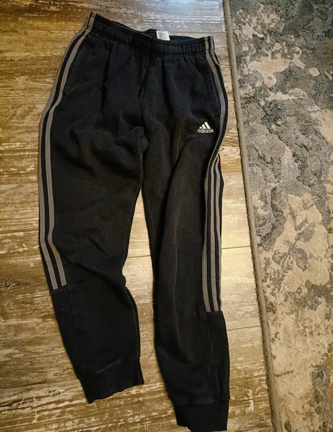 Adidas joggingbroek met strepen, Zwart, Ophalen of Verzenden, Adidas, Gedragen