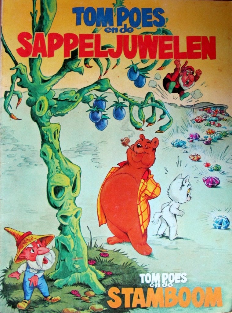 Tom Poes en de Sappeljuwelen + Tom Poes en de Stamboom, Marten Toonder, Eén stripboek, Ophalen of Verzenden, Zo goed als nieuw