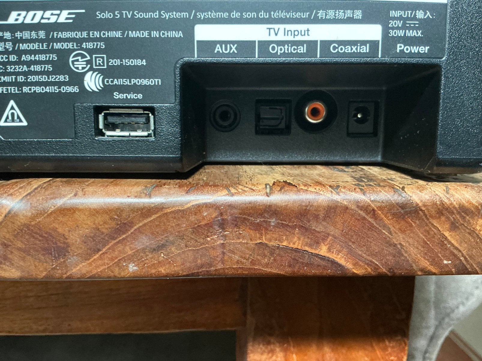 Bose Solo 5 soundbar, Ophalen, Bluetooth, Zo goed als nieuw