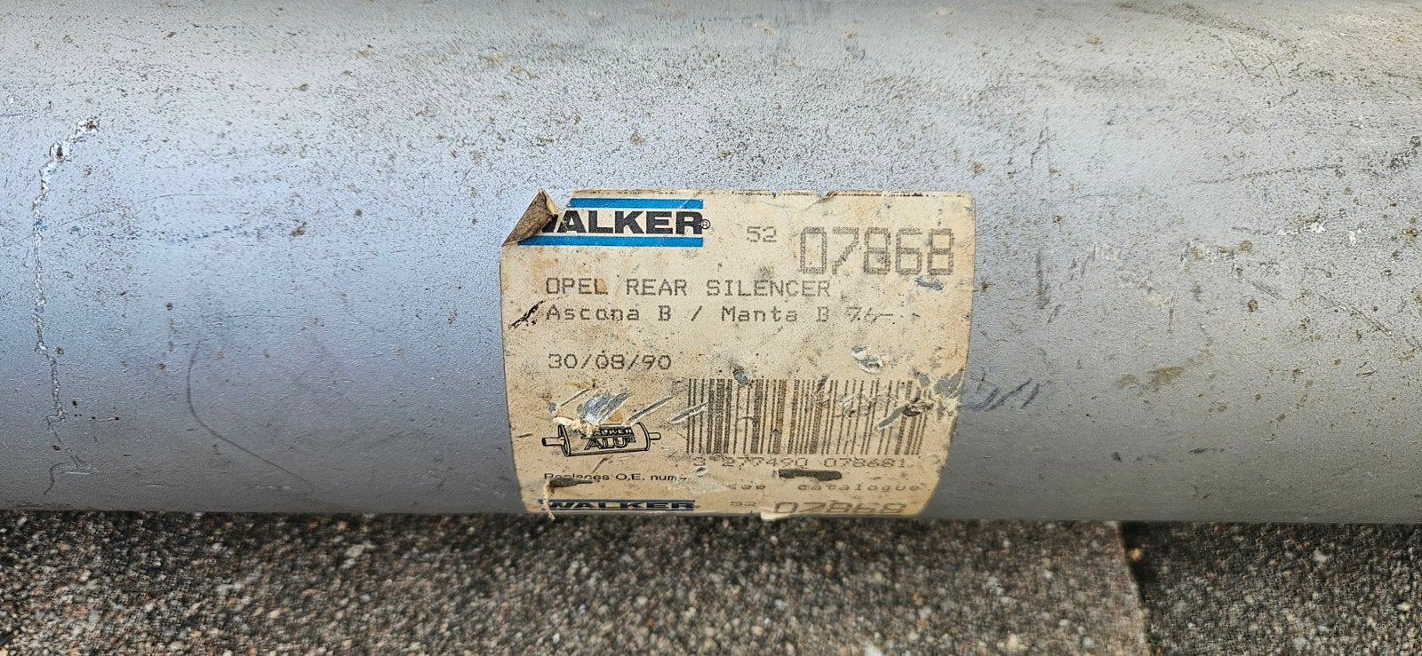 Opel Ascona B / Manta B Achterdemper Uitlaat Walker, Auto-onderdelen, Ophalen, Nieuw, Opel