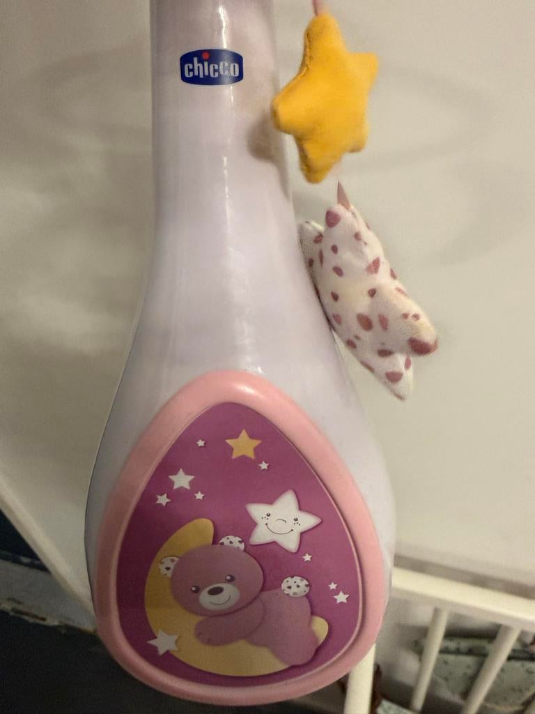 Chicco Baby Mobiel Roze First Dreams - Zo goed als nieuw, Kinderen en Baby's, Ophalen of Verzenden, Zo goed als nieuw, Mobiel