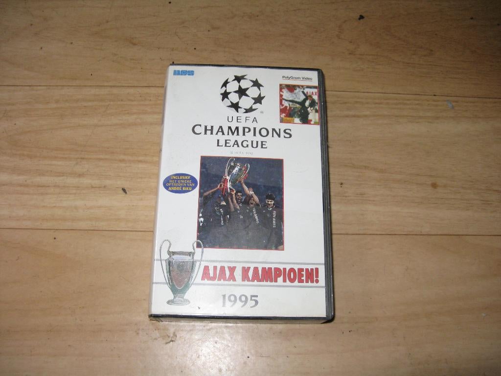 VHS Videoband Ajax kampioen 1995, Alle leeftijden, Ophalen of Verzenden, Zo goed als nieuw