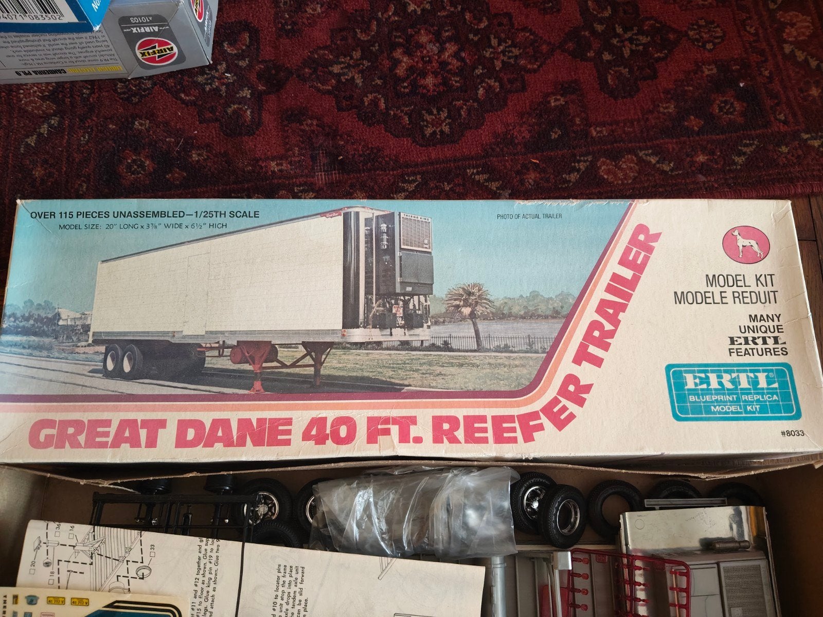 ERTL Great Dane 40 Ft. Reefer Trailer Modelbouwkit, Overige merken, Groter dan 1:32, Nieuw, Ophalen of Verzenden