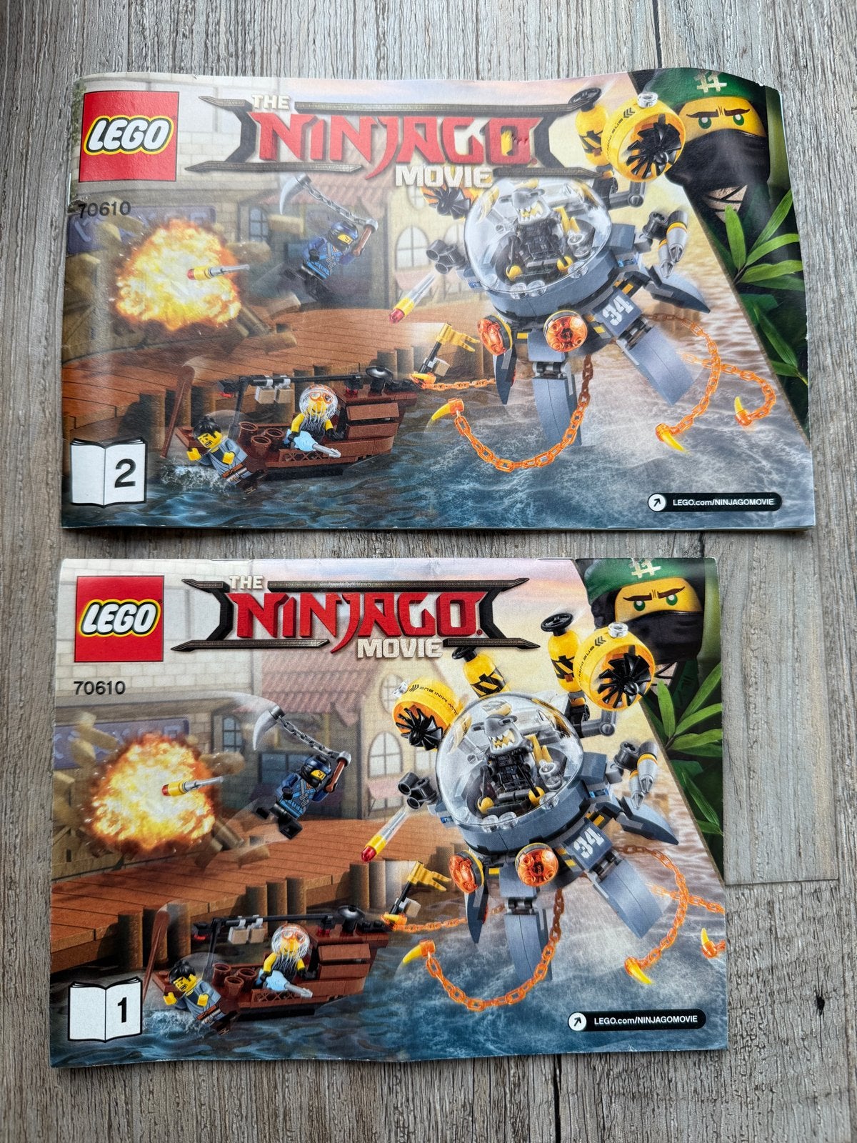 Lego Ninjago Movie 70610 Vliegende Jelly Sub, Gebruikt, Lego, Ophalen of Verzenden, Compleet