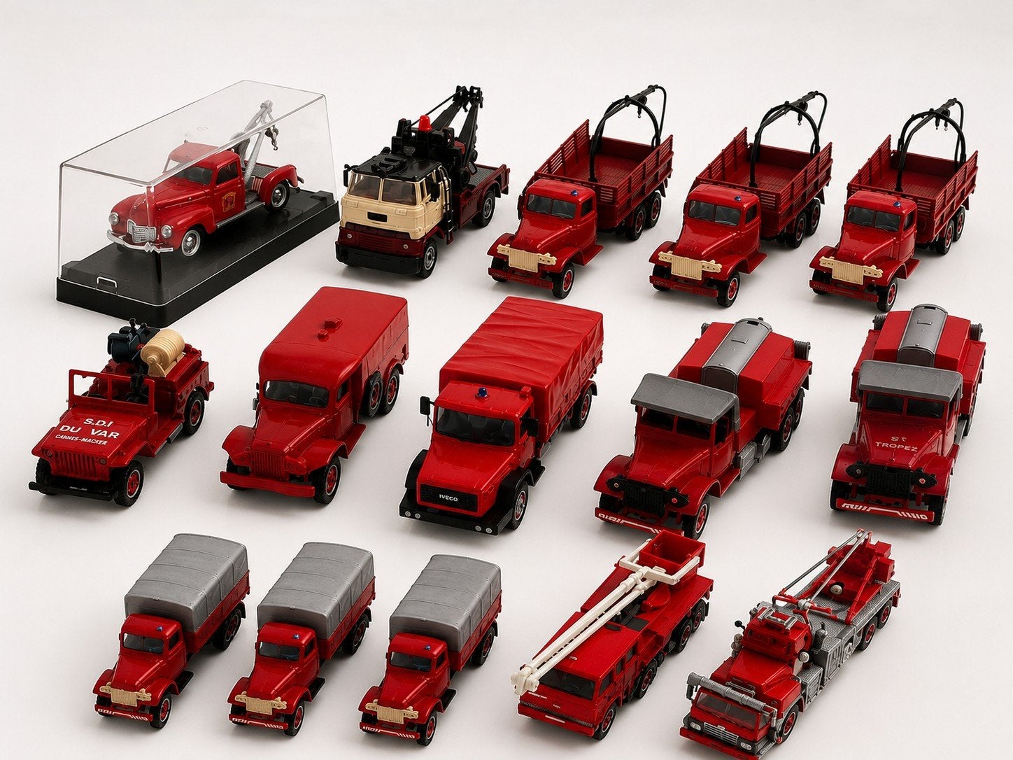 Partij H0 1:87 Brandweer modellen – ca. 17 voertuigen, Overige merken, 1:32 tot 1:50, Ophalen of Verzenden, Zo goed als nieuw