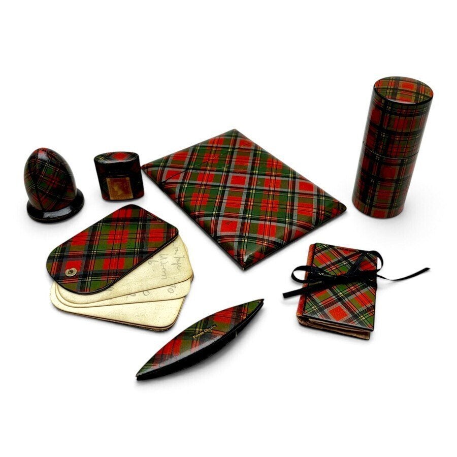 Lot tartanware, ruitpatroon: Prince Charlie (7x),, Antiek en Kunst, Ophalen of Verzenden