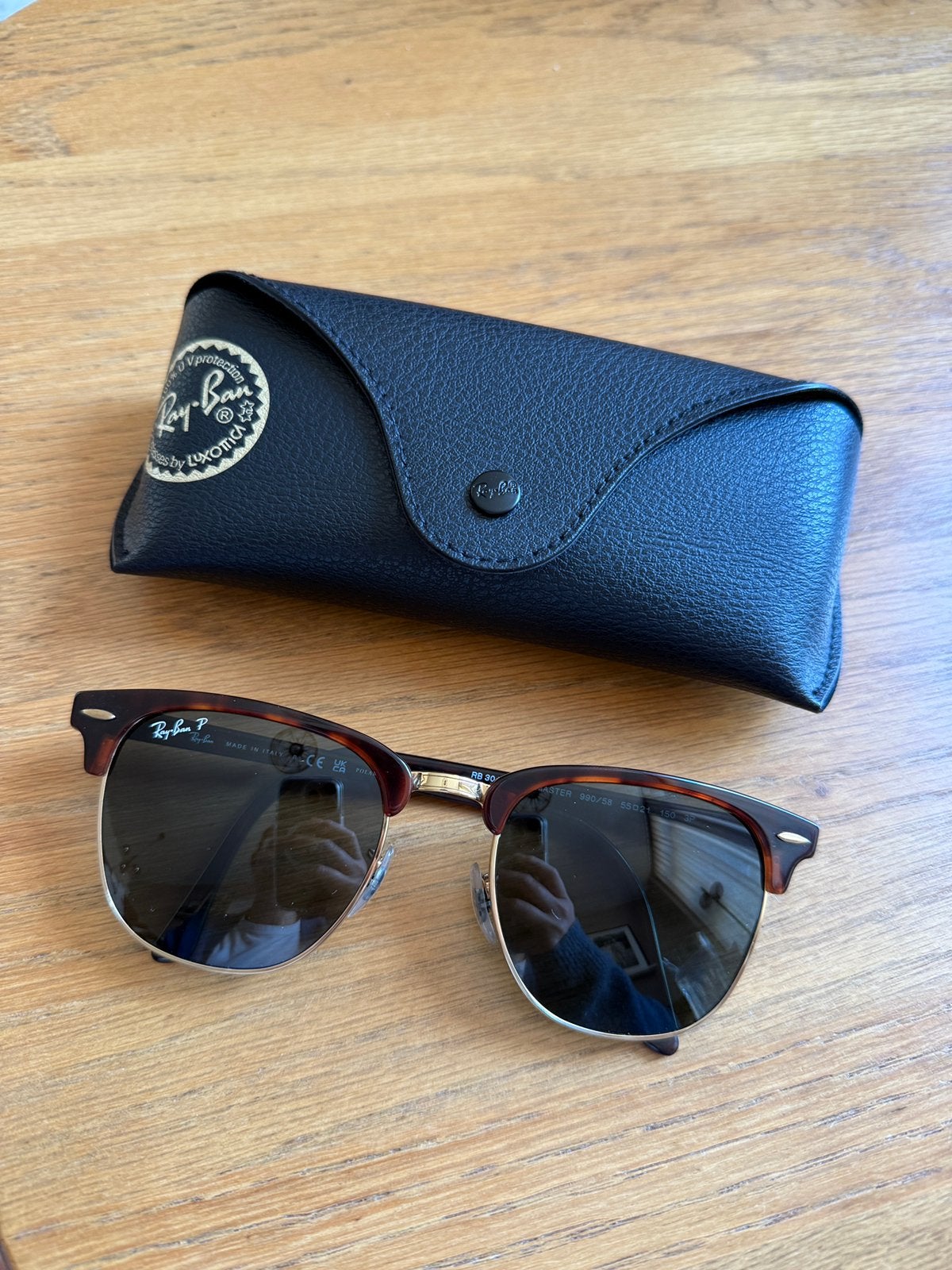 Ray-Ban Clubmaster, Sieraden, Tassen en Uiterlijk, Zonnebrillen en Brillen | Heren, Ophalen of Verzenden, Zo goed als nieuw, Bruin