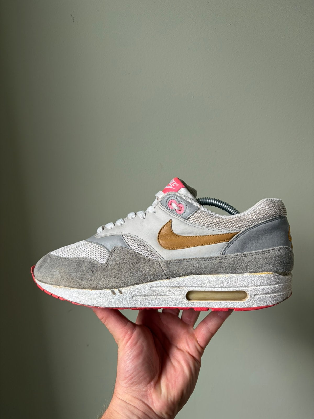 Nike Air Max 1 Pink Pack Flamingo  / 45, Ophalen of Verzenden, Gedragen, Overige kleuren