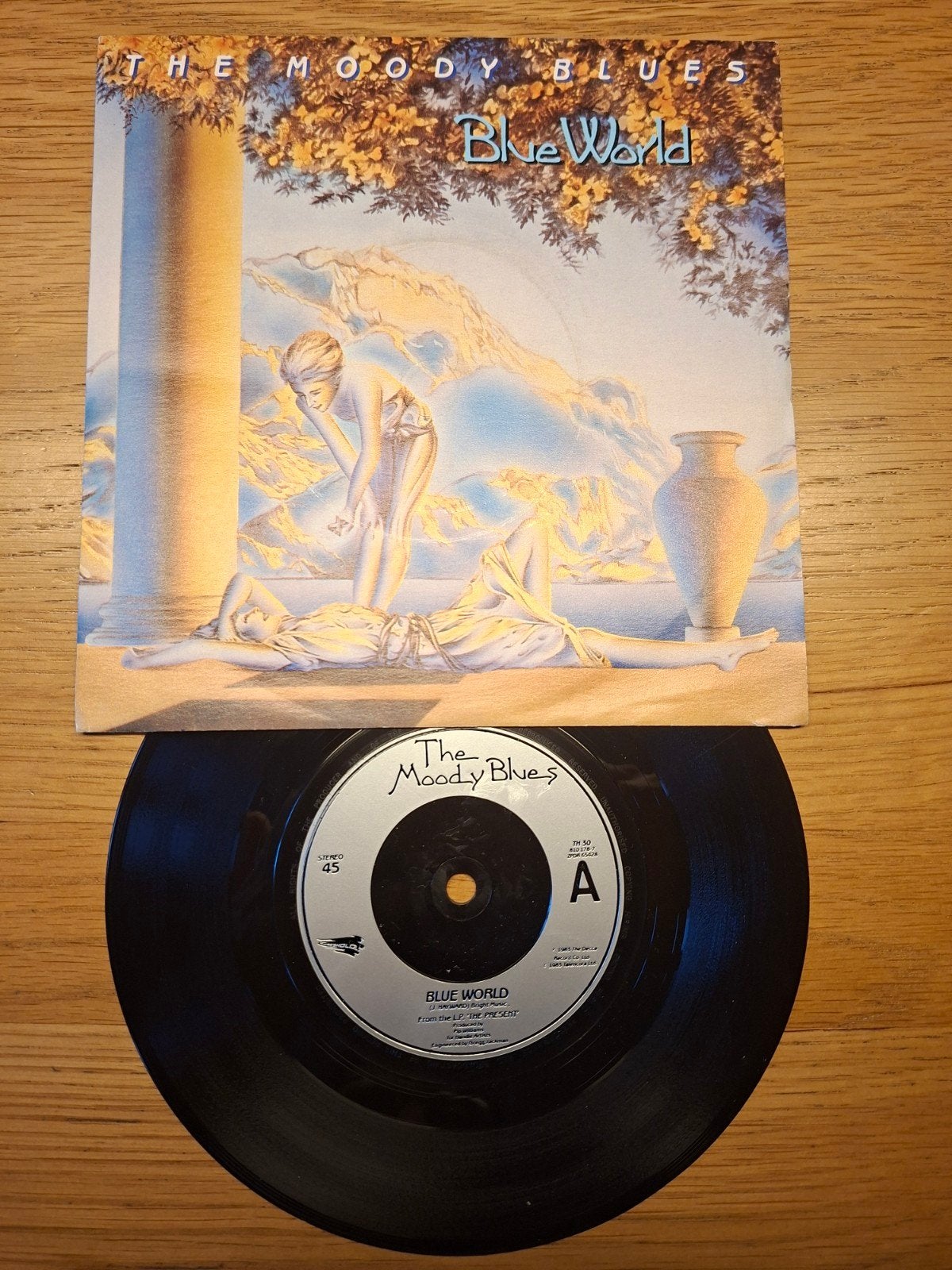 The Moody Blues - Blue World (Single, 1983), Gebruikt, 7 inch, Ophalen of Verzenden, Pop