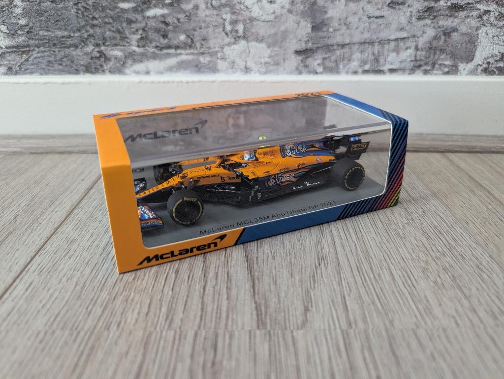 Lando Norris: MCL35M Abu Dhabi GP21 - 1:43 - Spark S7855, Hobby en Vrije tijd, Modelauto's | 1:43, Ophalen of Verzenden, Nieuw