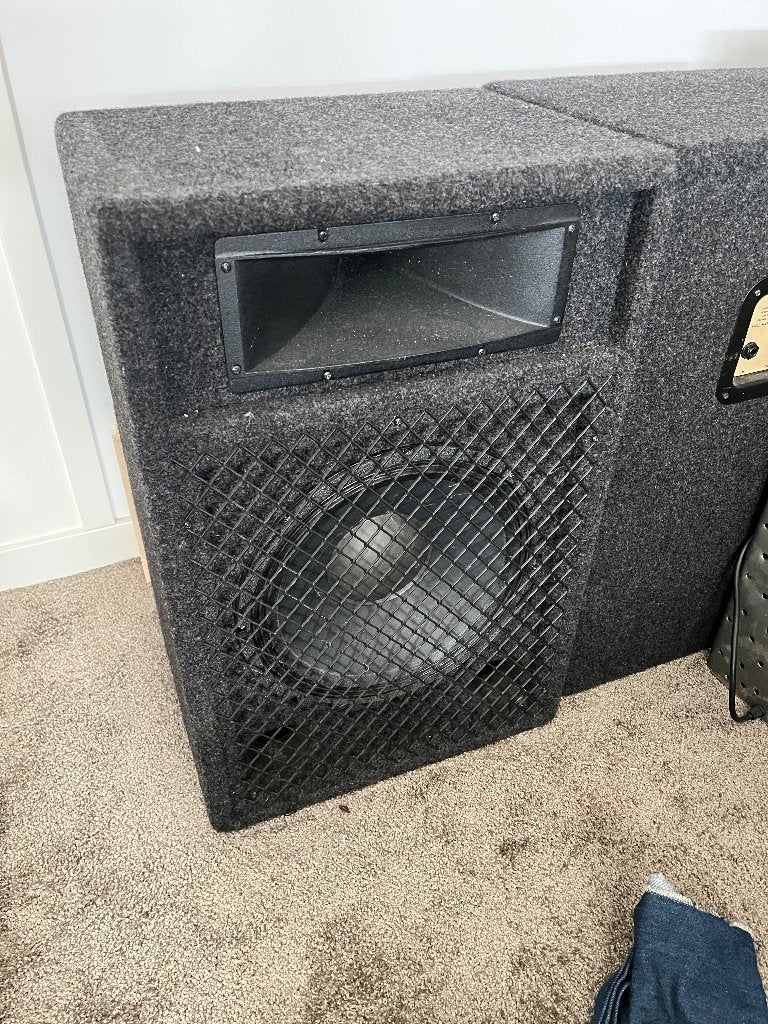 PA / Oefenruimte speakers - Set van 2, Gebruikt, 120 tot 150 watt, Speakerset, Ophalen