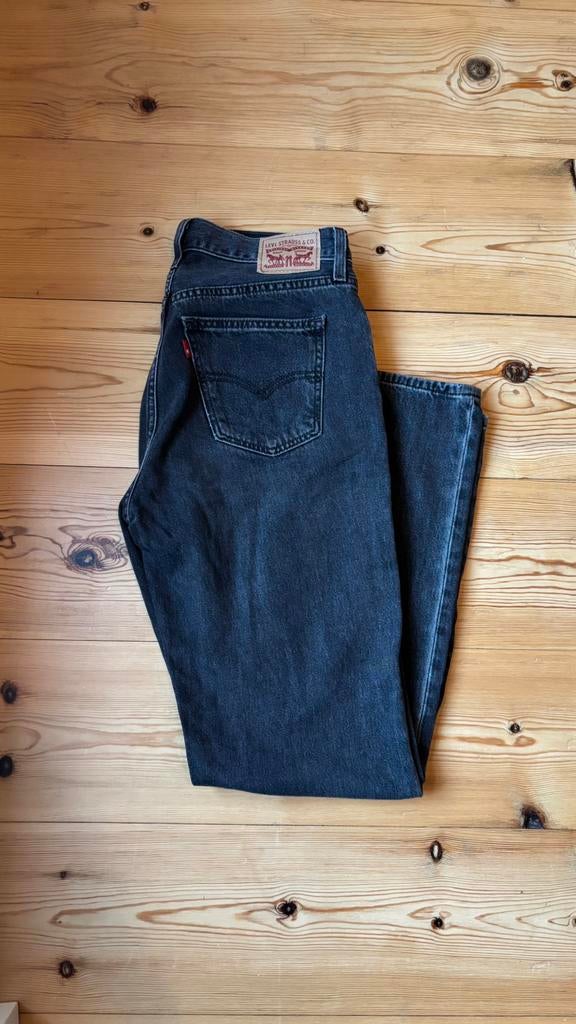 Levi’s jeans spijkerbroek straight low pro washed grey, Verzenden, Gedragen, Grijs, W27 (confectie 34) of kleiner
