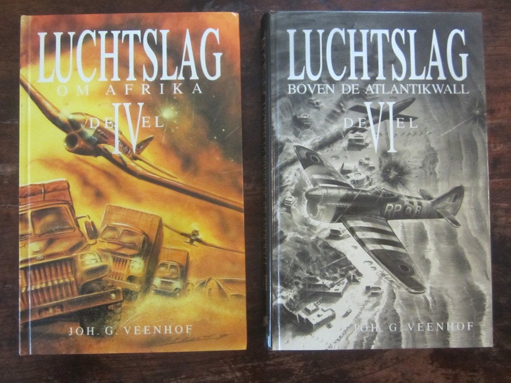 Joh G Veenhof Luchtslag dl 4,6 Afrika/ Atlantikwall, Boeken, Ophalen of Verzenden, Tweede Wereldoorlog, Zo goed als nieuw, Luchtmacht