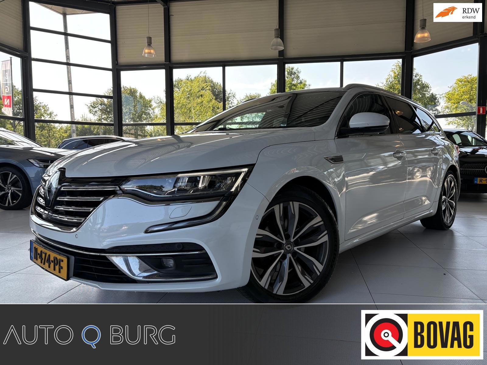 Renault Talisman Estate 1.3 TCe Business Intens | Automaat |, Auto's, Renault, Euro 6, 4 cilinders, Leder en Stof, Wit