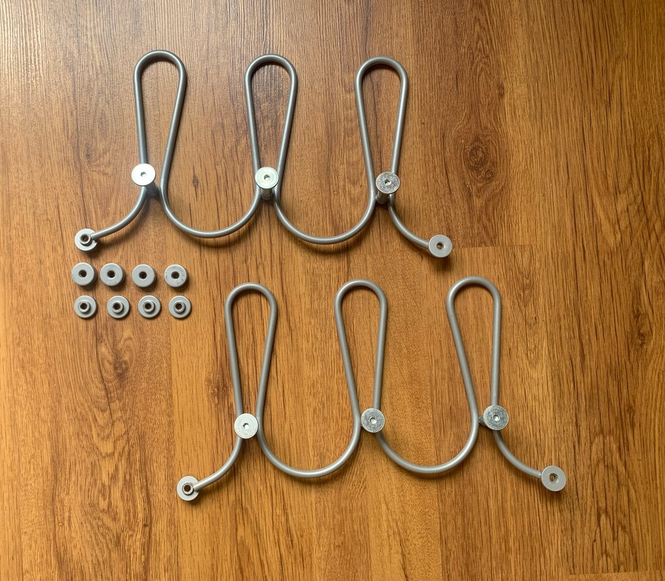 Twee IKEA kapstokken / wandhaken, metaal, Ophalen, Gebruikt, Wandhaken, Minder dan 100 cm