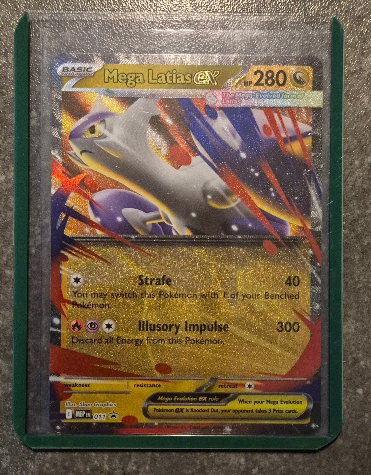 Mega Latias EX Pokémon Kaart - Zeldzaam en in Topstaat, Ophalen of Verzenden, Nieuw, Losse kaart, Foil